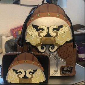 Loungefly Star Wars Lando Calrissian Mini Backpack with Wallet Set